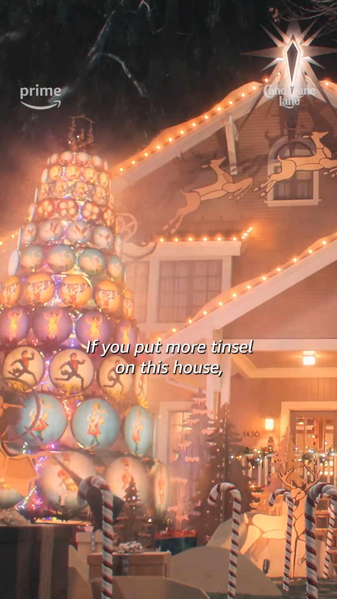 Referencia: película Candy Cane Lane